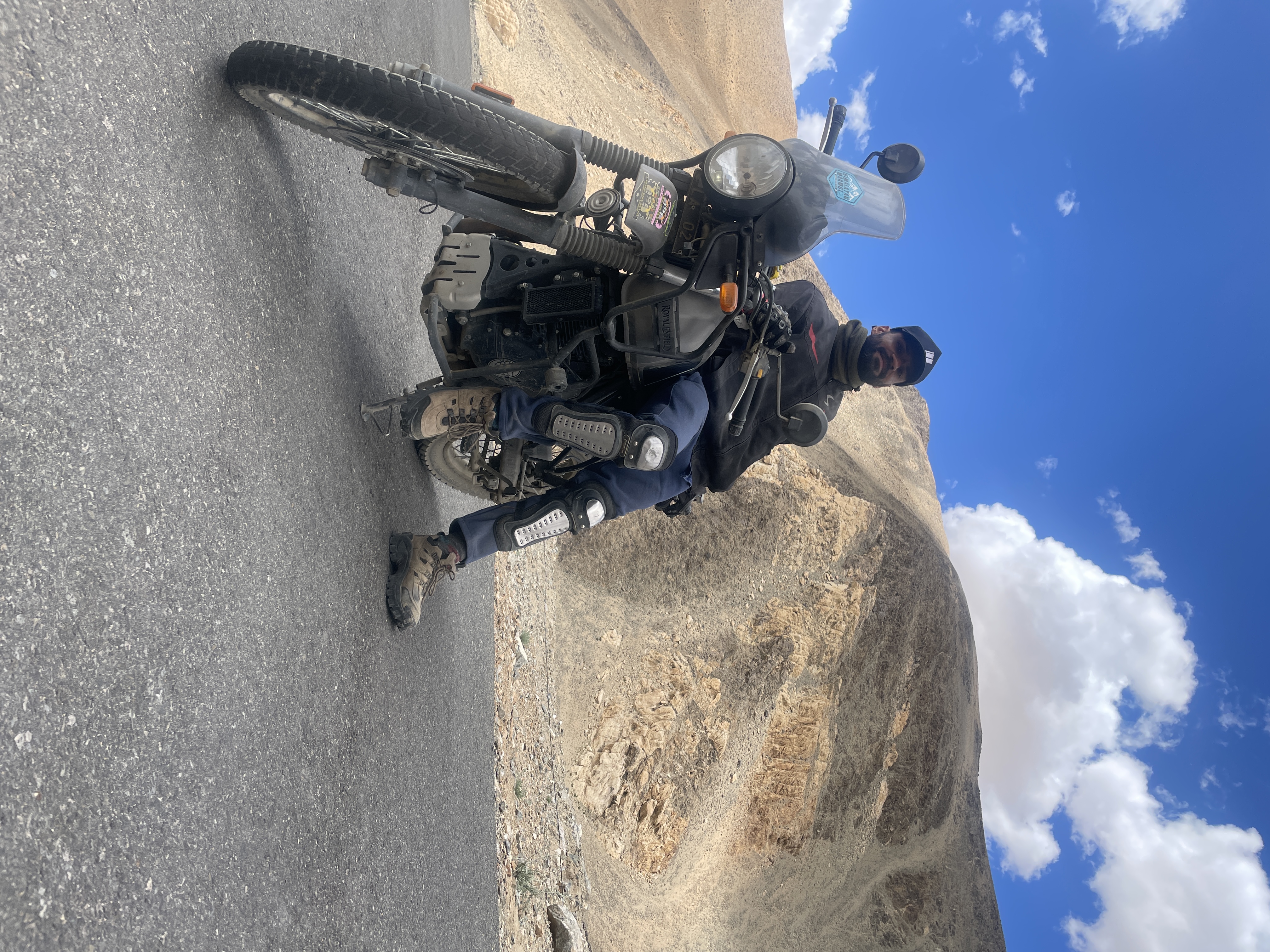 Abhishek Munjal — on a Royal Enfield Himalayan in Ladakh